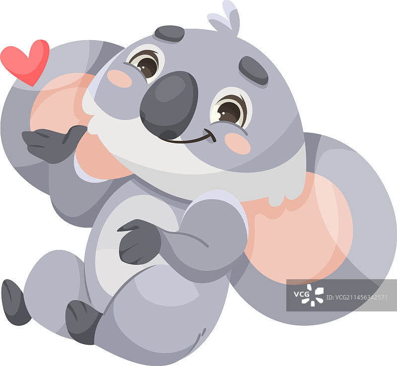 快乐的考拉，大耳朵，很可爱图片素材