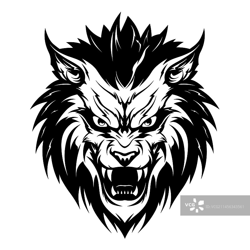 狼人剪影图片素材