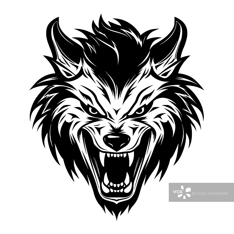 狼人剪影图片素材