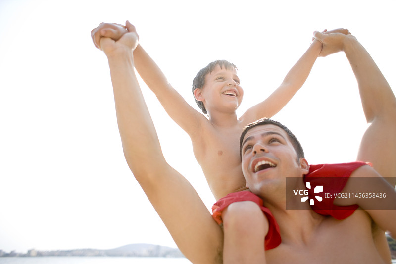 父子俩图片素材