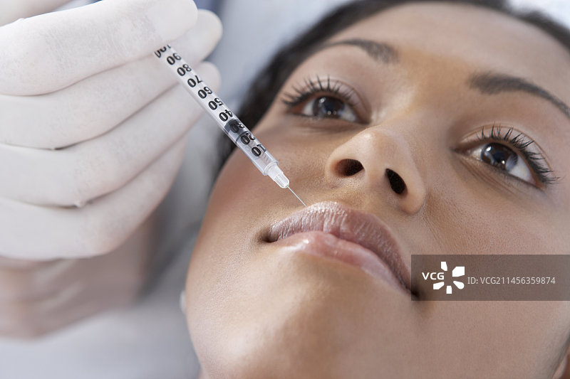 肉毒杆菌注射图片素材