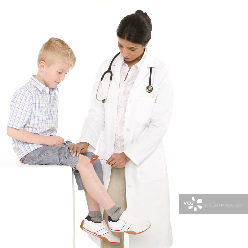 膝反射测试图片素材