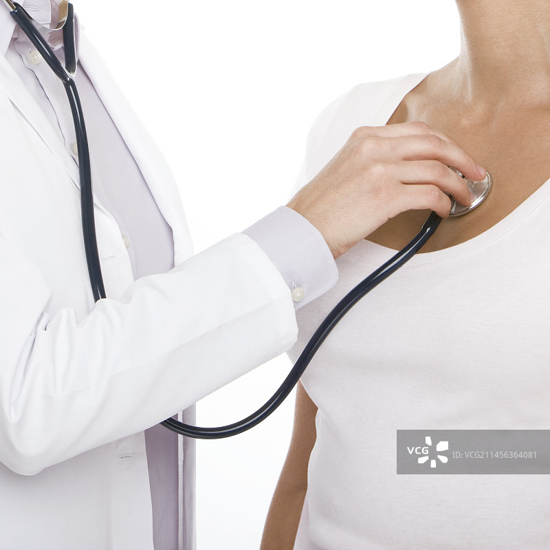 听诊器检查图片素材
