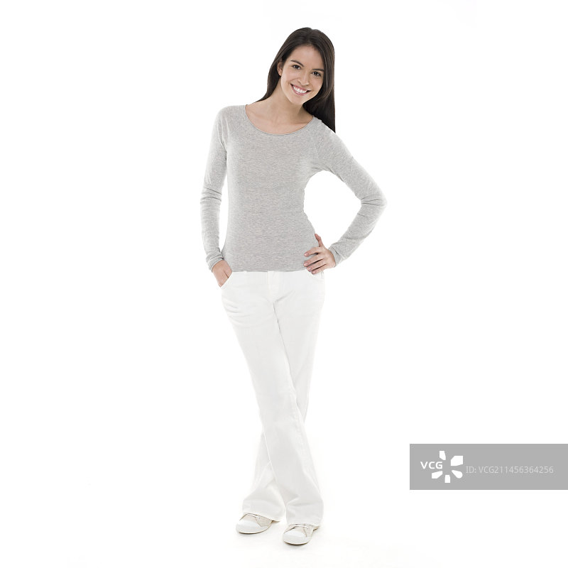 快乐的青少年女孩图片素材