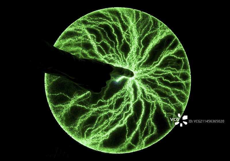 手持等离子圆盘图片素材