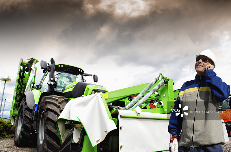 机械师和拖拉机图片素材