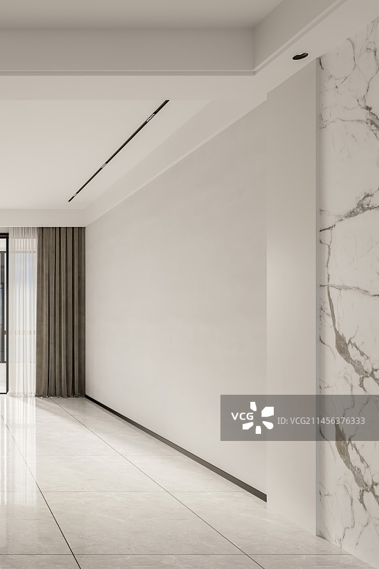 现代风格住宅客餐厅背景墙图片素材