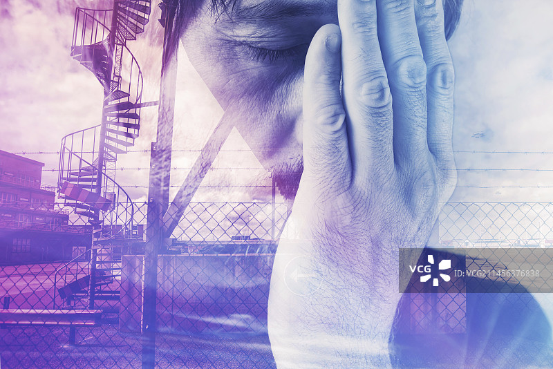 疲惫的男人图片素材