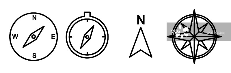 指南针图标导航图片素材
