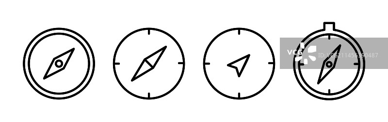 指南针图标导航图片素材
