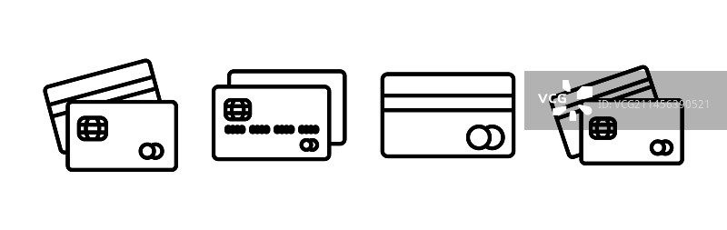 信用卡支付图标图片素材