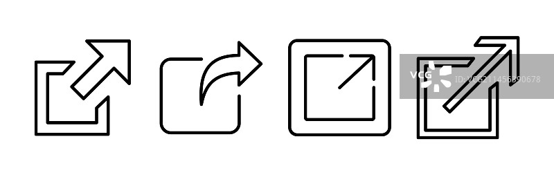 外部链接图标超链接链条符号图片素材