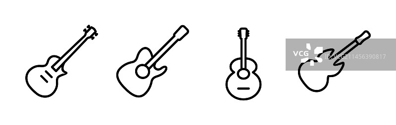 吉他图标乐器标志图片素材