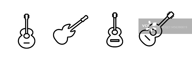 吉他图标乐器标志图片素材