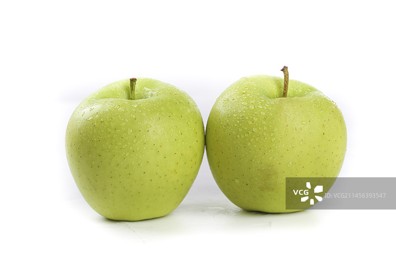 白底上的王林青苹果图片素材