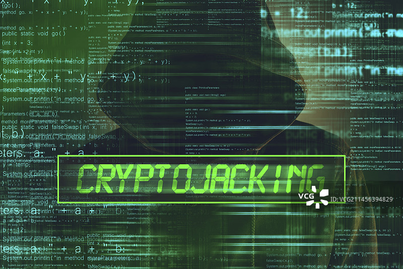 加密劫持概念图图片素材