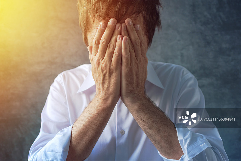 抑郁的人图片素材