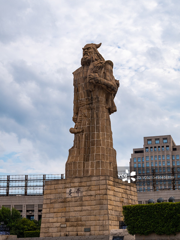 中国湖南省株洲市神农广场炎帝雕像图片素材