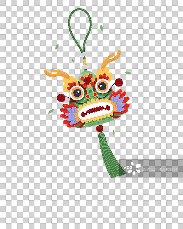 端午节龙头粽子香囊图片素材
