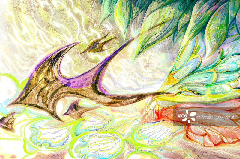 春日插图图片素材