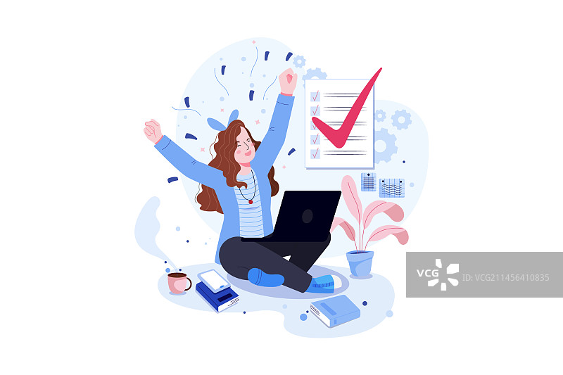 在办公室工作的商务人士图片素材