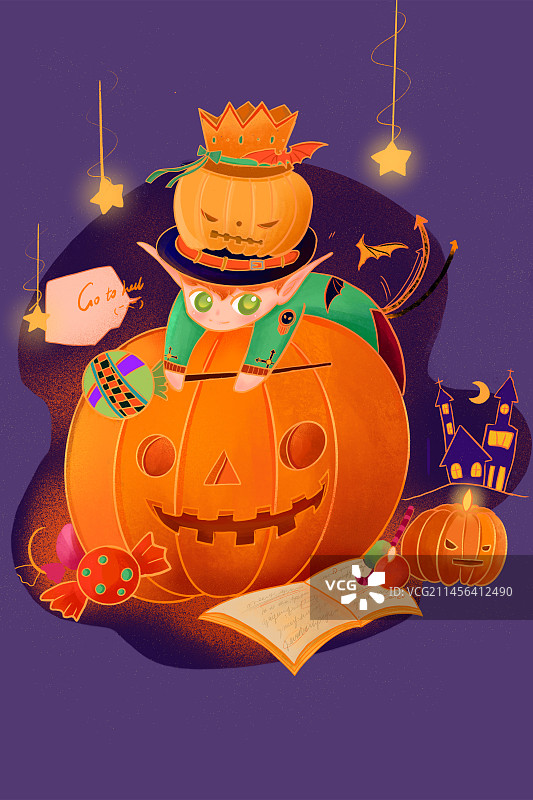 万圣节插图图片素材