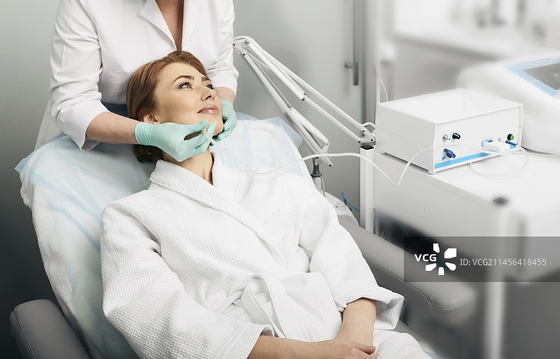 面部臭氧疗法图片素材