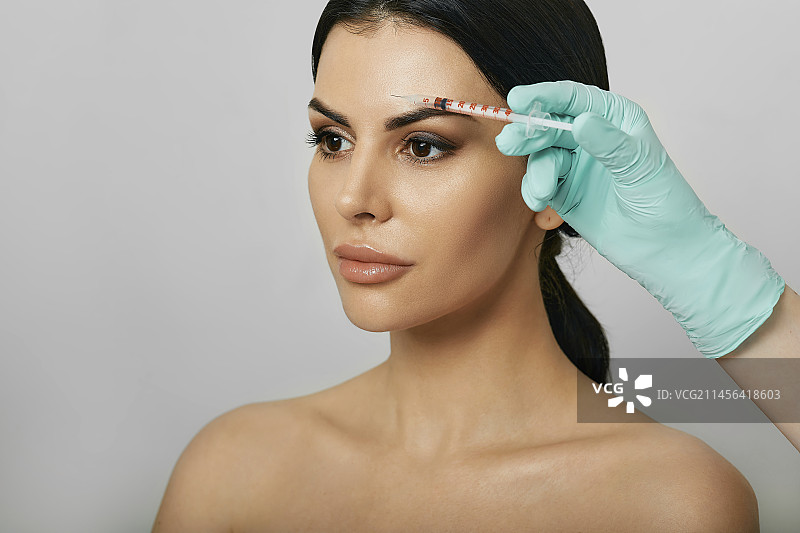 肉毒杆菌注射图片素材