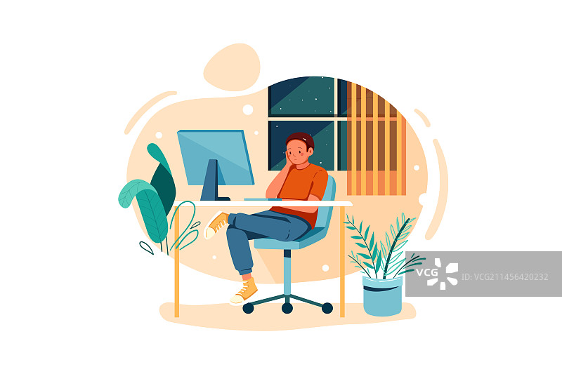 男人在做最后的应用程序测试图片素材