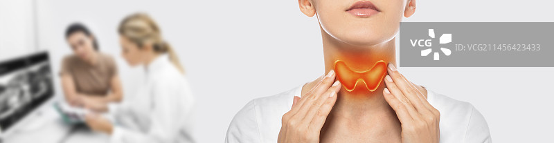 甲状腺疾病概念图图片素材