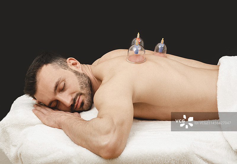 拔罐疗法图片素材