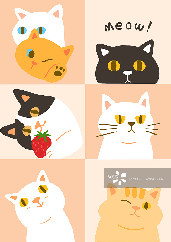 快乐小猫图片素材