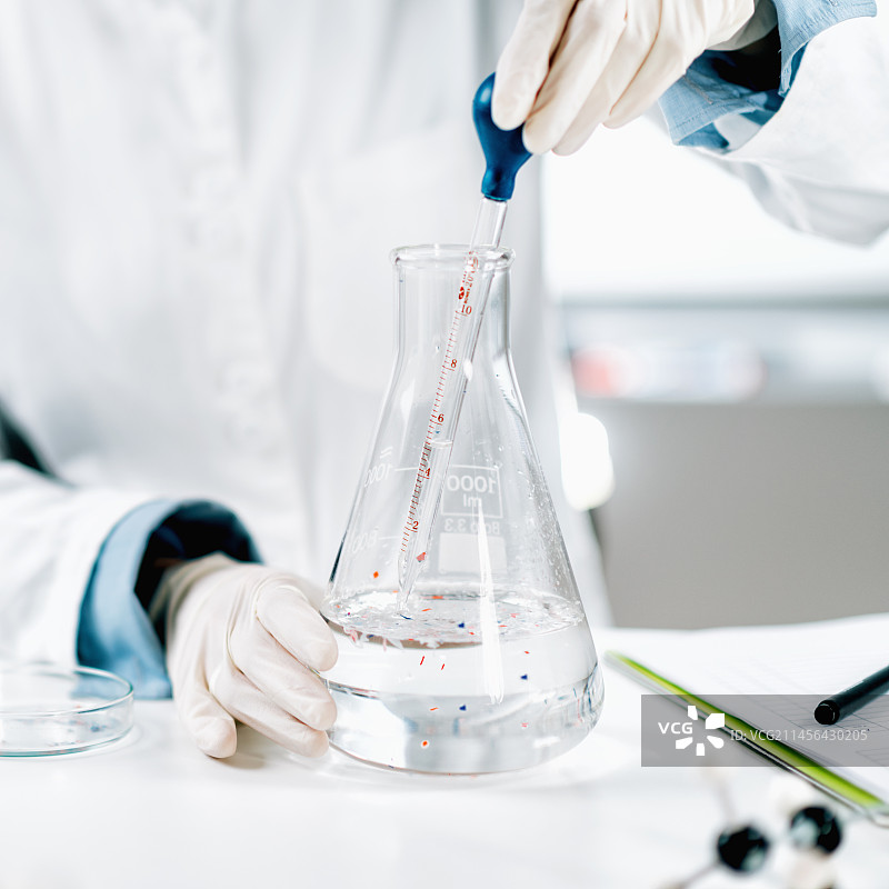 微塑料研究概念图图片素材