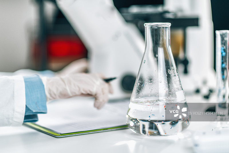 微塑料研究概念图图片素材