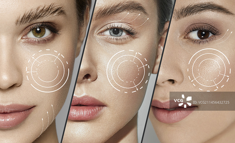 面部年轻化概念图图片素材