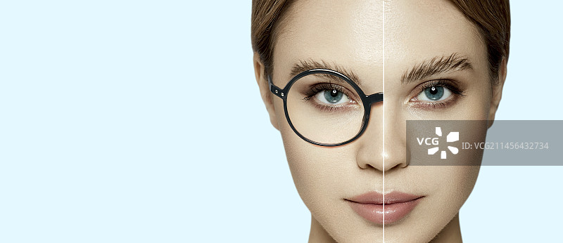 视力矫正概念图图片素材