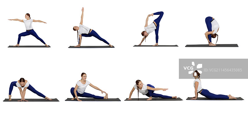 瑜伽练习图片素材