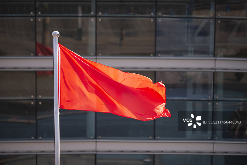 红旗招展，国庆图片素材