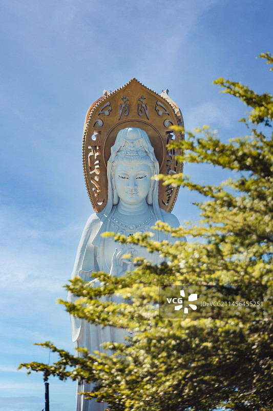 海南三亚南海观音像图片素材