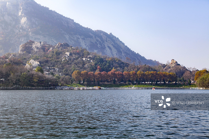 陕西西安秦岭翠华山天池图片素材