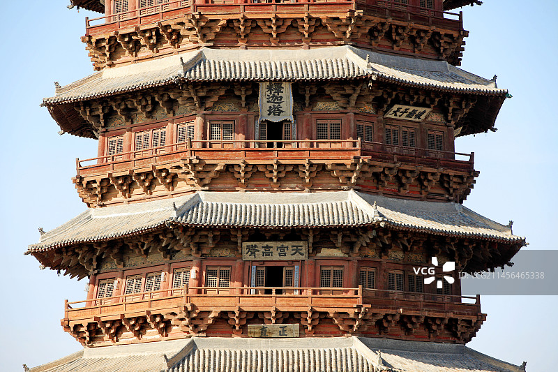 应县木塔：“世界三大奇塔”之一图片素材