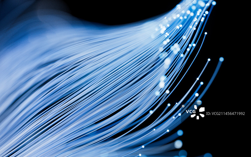 流动生长的粒子曲线背景3D渲染图片素材