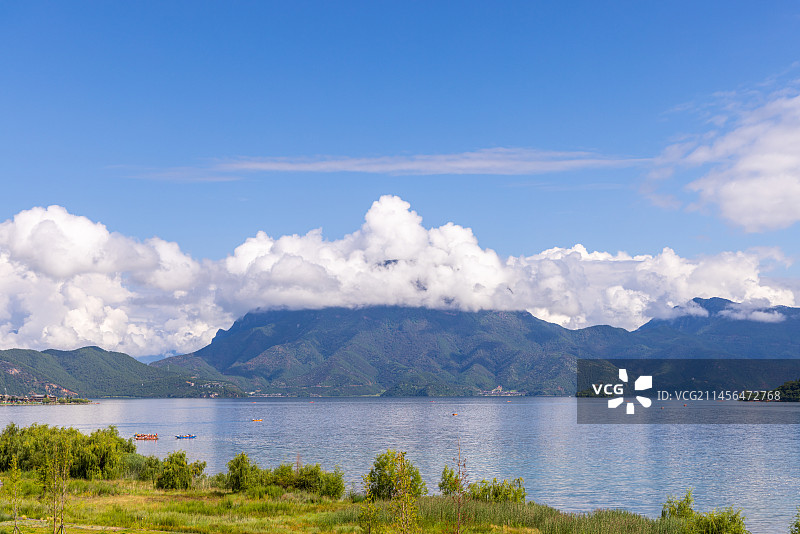 旅游景区：丽江泸沽湖风光图片素材