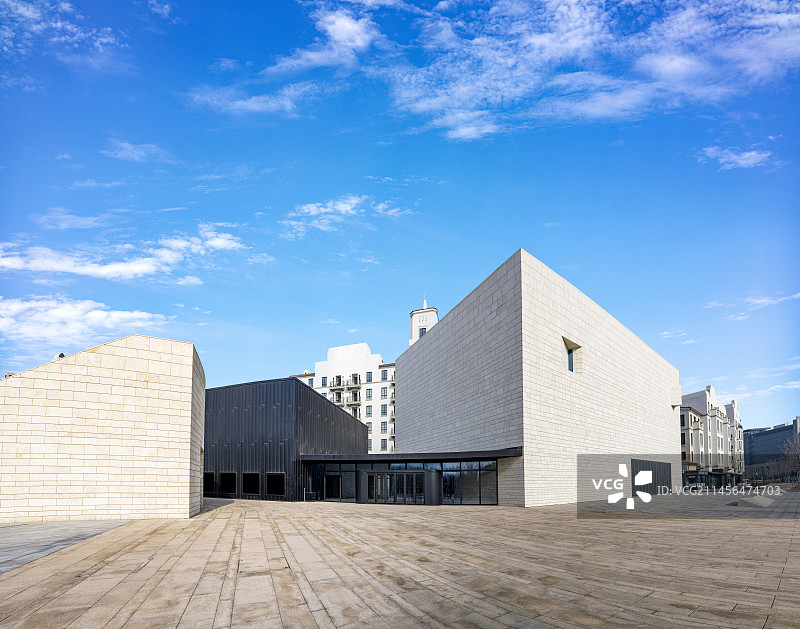 河北秦皇岛北戴河阿那亚社区蜂巢剧场音乐广场图片素材