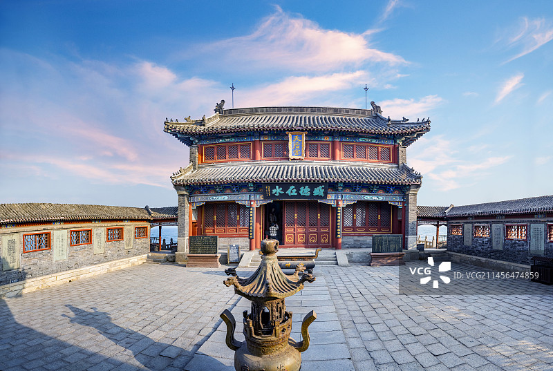 河北秦皇岛山海关老龙头海神庙图片素材