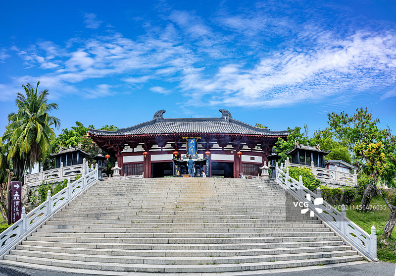海南三亚崖州南山佛教文化苑南山寺图片素材