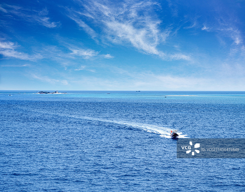 海南三亚三沙市西沙群岛银屿岛图片素材