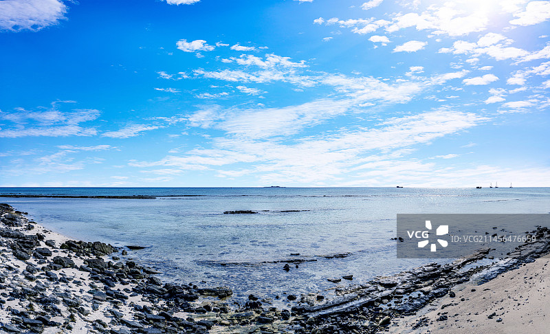 海南三亚三沙市西沙群岛银屿岛海岸图片素材