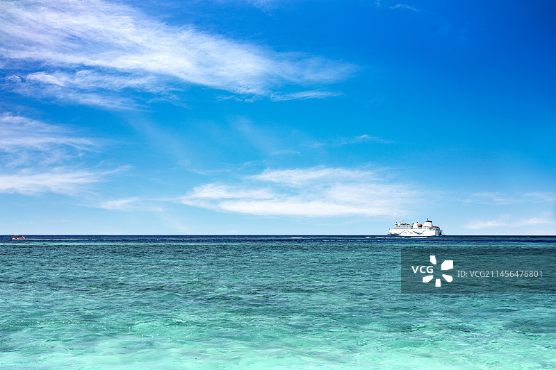 海南三亚三沙市西沙群岛银屿岛海岸图片素材