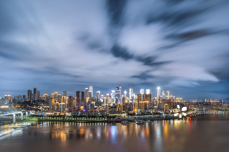 雨后重庆城市建筑美景图片素材